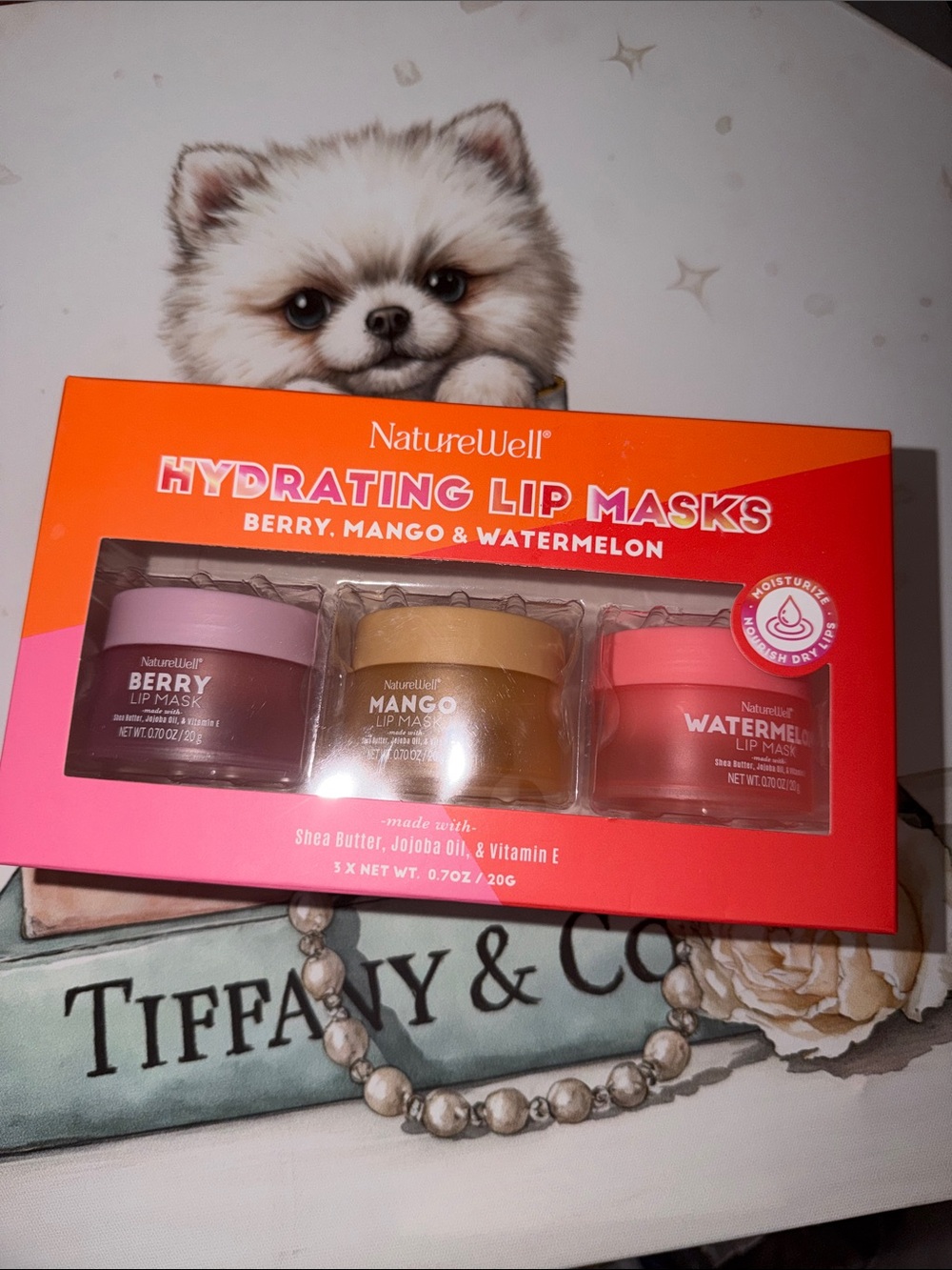 Hydrating Lip Masks Trio — Berry (pink), Mango (yellow), Watermelon (red)